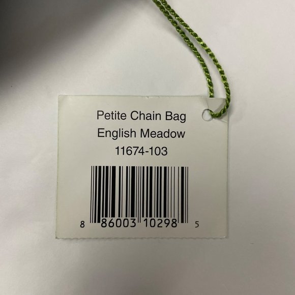 Vera Bradley Petite Chain Bag with Wallet English Meadow Green Blue - Picture 7 of 9